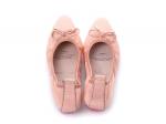 high quality pale pink goatskin girl students shoes women designer shoes