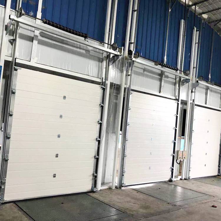 Finger Protect Panel Insulated Sectional Door Manual Operate Height 500mm With Chain Hoist