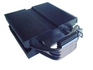 Wholesale Black Nickel Plated Aluminum Extrusion Heat Sink With Heat Pipe Cooling CPU from china suppliers