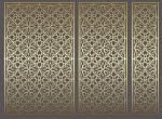 Living Room Privacy Divider Screen Aluminium Foldable Rectangle Shape