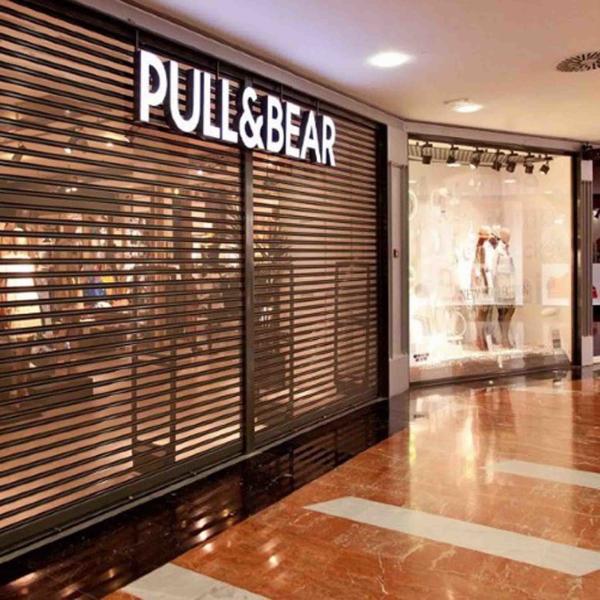 Transparent Perforated Steel Rolling Shutter Door / PVC Electric Garage Roller
