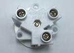 White Or Black PC Wall Argentina Electrical Sockets 3 Poles Female Round Single