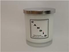 Wholesale Luxury candle;Home decor candle,9x10cm scented glass candle with silver lid from china suppliers