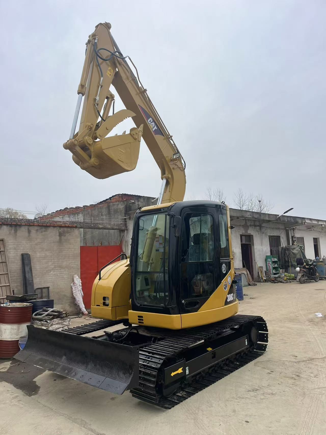 8 Ton Cat Used Backhoe Crawler Excavators CAT 308C Second Hand Diggers With 0.28m3
