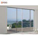 Customized Aluminium Sliding Glass Doors With Triple Telescopic System For
