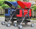 46x84x94cm Removable Liner Storable Foldable Pet Stroller