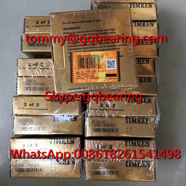 TIMKEN B7208C-T-P4S-DUL Super Precision Angular Contact Ball Bearing