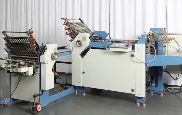 380 Volt Heavy Duty Paper Folding Machine For Booklet Pharmacy Electronic