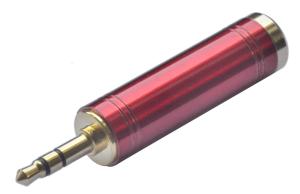 Wholesale Metal Connector 3.5mm Stereo to 6.35mm Mono Plug Jack Adaptor from china suppliers