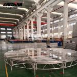 Acrylic Wedding Reception Glass Stage Aluminium Easy Assembly Portable Modular