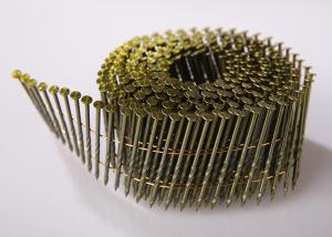 Wholesale 15 Degrees Wire Weld Coil Nails 2.5x57mm Round Head Bright Screw Shank Nails from china suppliers