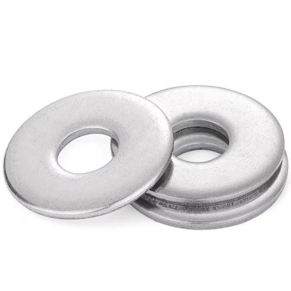 Zinc Plated Flat Spring Lock Nut Washers 140HV Hardness Silver Finish Customizab