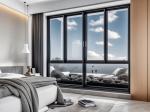 Modern Residential Aluminium Sliding Windows Waterproof Woodgrain Finish