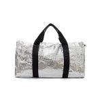 Beautiful Silver Sequin Tote Bag , Sequin Duffle Bag For Lady OEM / ODM
