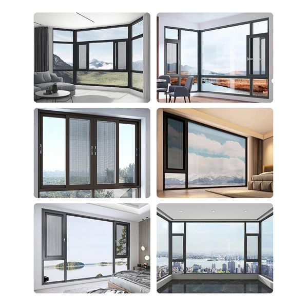 Sandblasting Bronze Anodized Window Aluminium Profile Deep Processing