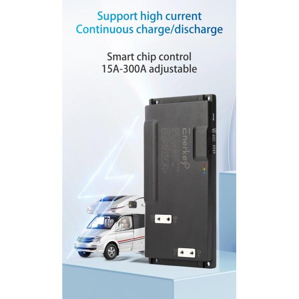 Enerkey Smart BMS 16S-24S 200A with 1A-8A Active Balancing CAN RS485 for Lifepo4/Li-ion/LTO/SIB RV Energy Storage