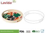 Christmast Design Bamboo Fiber Tray Shatter - Proof Mat Finished Smooth Surface