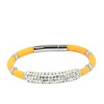 Factory Direct Stainless Steel High Quality Silicone Bracelet Bangle LBI121-2