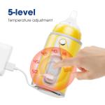 USB Rechargeable Temperature Bottle Warmer Portable Type C Five Speed Adjustable