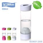 Portable Alkaline Water Bottle 550ml For Outside Gym Fitness Drinking Water