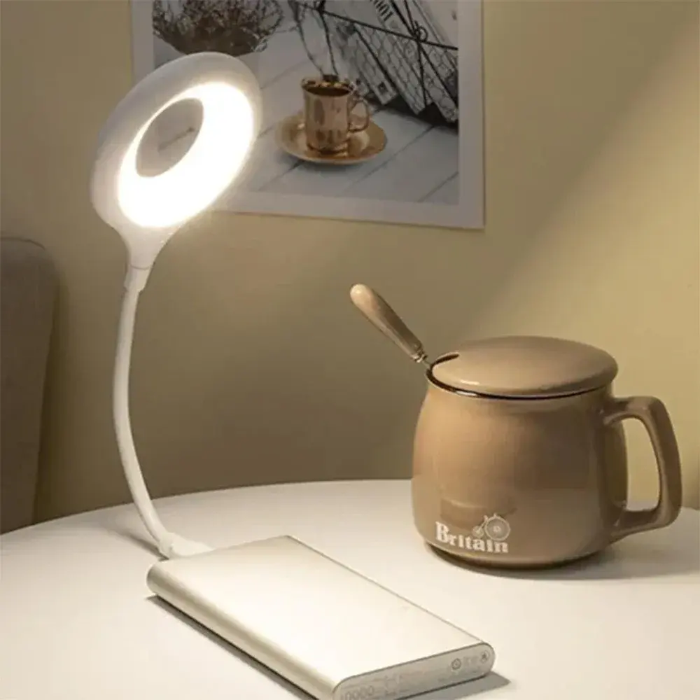 Smart Voice-Controlled USB-Powered Portable LED Desk Lamp Offline Voice Recognition Reading & Study Bedroom Light