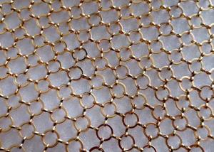 Wholesale Brass and Copper Decorative Ring Mesh Curtain Decorates Your Room And Office from china suppliers