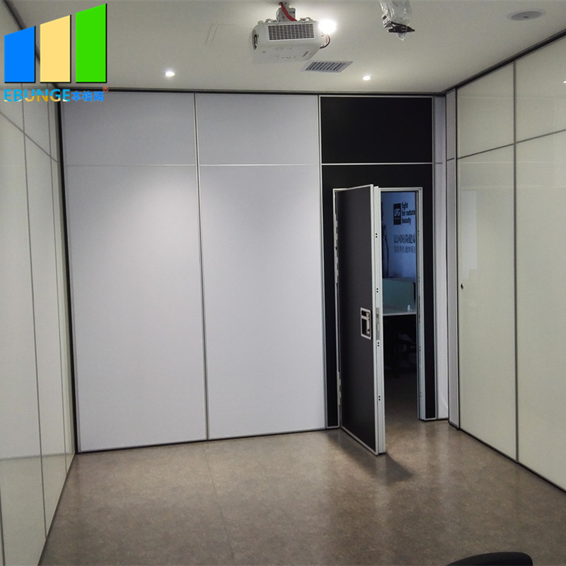 Ebunge Office Decoration Room Partition Acoustical Room Dividers Operable Wood Sliding Folding Partition