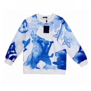 Wholesale China louis vuitton t-shirt blue sweater long sleeve replica clothing wholesale from china suppliers