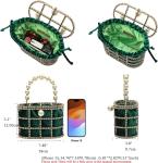 EVENING HANDBAG WOMEN CLUTCH PURSES WITH PEARL DIAMONDS FOR WEDDING PROM