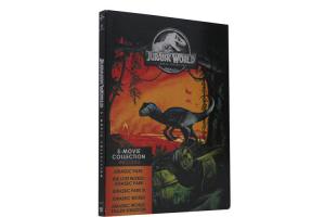 Wholesale Jurassic World 5-Movie Collection DVD Movie Adventure Thriller Sci-fi Fantasy Series Movie DVD from china suppliers