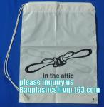 biodegradable Customized Laundry Drawstring Poly Bag Plastic Laundry Bag For