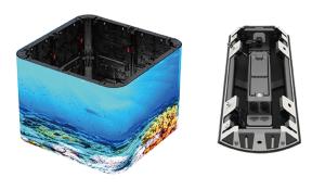 Wholesale OEM/ODM LED Video Wall Rental LED Display with curved locks 500x500mm / 500x1000mm from china suppliers