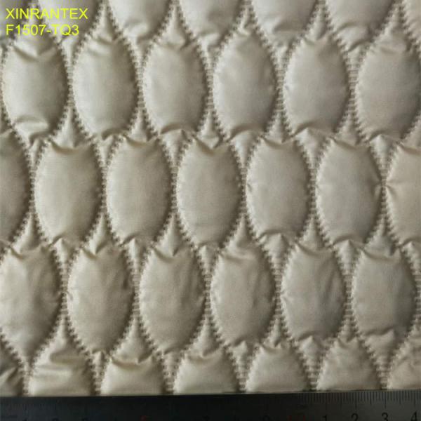 F6059 ultrasonic embossing laminating 100% polyester termo qualiting fabric for