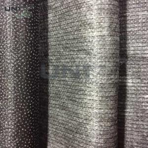 China Charcoal Garments Non Woven interfacing material with PA + PES Paste Dot on sale
