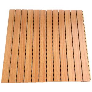 Wholesale Sound Absorption Grooved Acoustic Panel Conference Room Wooden Wall Panels from china suppliers