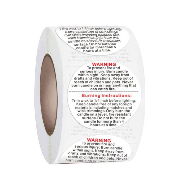 Warning Attention PVC Label Sticker For Shipping Transportation