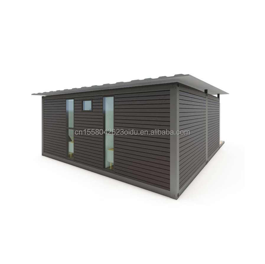 50/75/100mm Wave Sandwich Panel Container House With Kitchen And Bathroom For EU Market With 2 Bedroom And Luxury Design