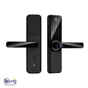 Wholesale Remote Unlocking Card Code Fingerprint Door Lock With Camera For 5050mm Mortise from china suppliers