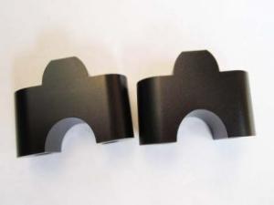 Wholesale Anodized Black Aluminum Handelbar Risers for Billet Clamps Precision Parts from china suppliers