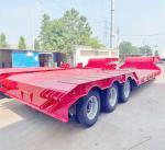 3 Axles Lowbed Loader Drop Deck Gooseneck 80/100 Tons Heavy Duty Dolly Semi
