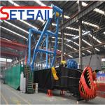 Powerful Cumins 100kw Engine 8inch Cutter Suction Lake Mud Dredger for Sand