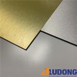 Sparkling ACP Brushed Aluminum Composite Panel 1000mm Length