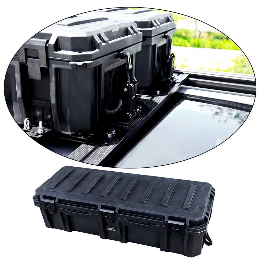2001-2008 Year Aluminium LLDPE Green Roof Rack Mounted Heavy Duty Tool Box for Design