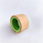 24/410 28/410 Disc Top Caps with Bamboo Collar for Lotion and Cosmetics