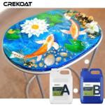 Liquid Glass Ultraclear Epoxy Resin Bar Tops Transforming Objects Into Art Heat