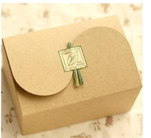 Wholesale Plain Brown Kraft Paper Box For Gift Packaging , Customized Printing from china suppliers