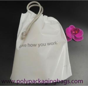 Wholesale SGS White 0.07mm PE Drawstring Bag For Mobile Phone from china suppliers