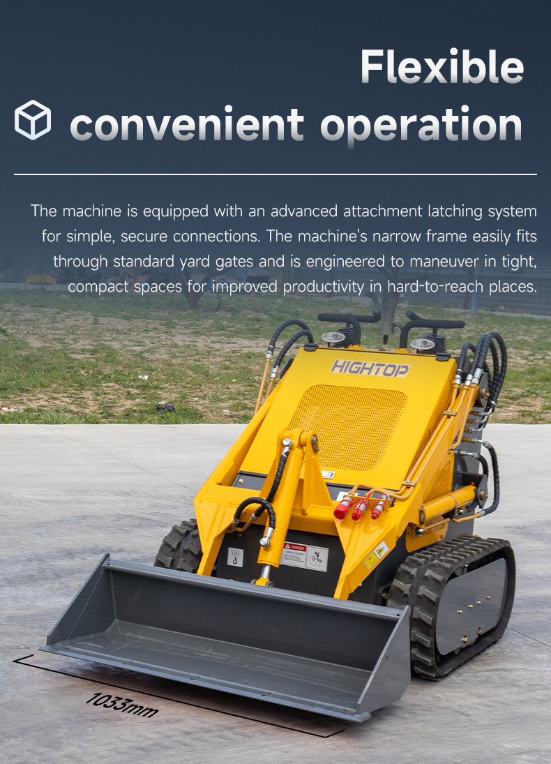 HTS430 Hydraulic Mini Skid Steer Loader brand Engine Small Crawler Loader