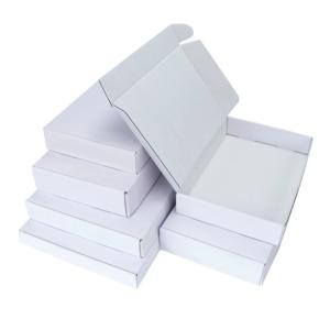 Wholesale Matte White Rigid Corrugated Cardboard Bulk Mailer Boxes Custom 15x15x5 from china suppliers