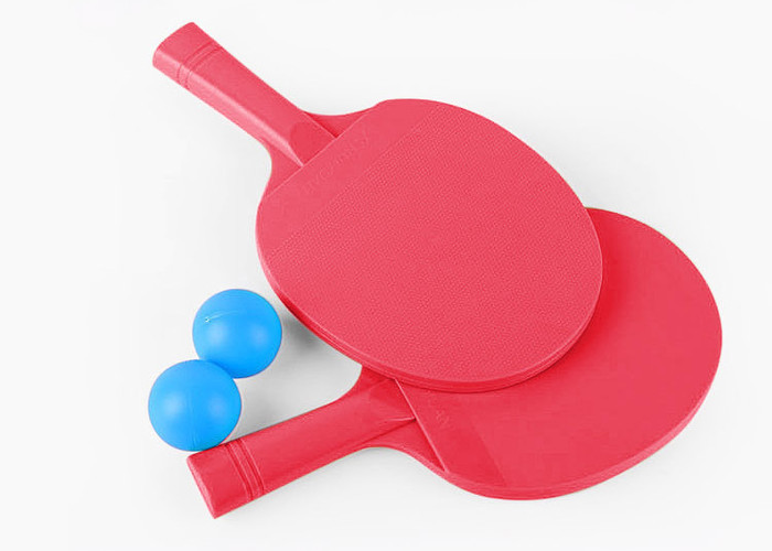 Yellow Hard Table Tennis Set With Balls For Beginner Recreation